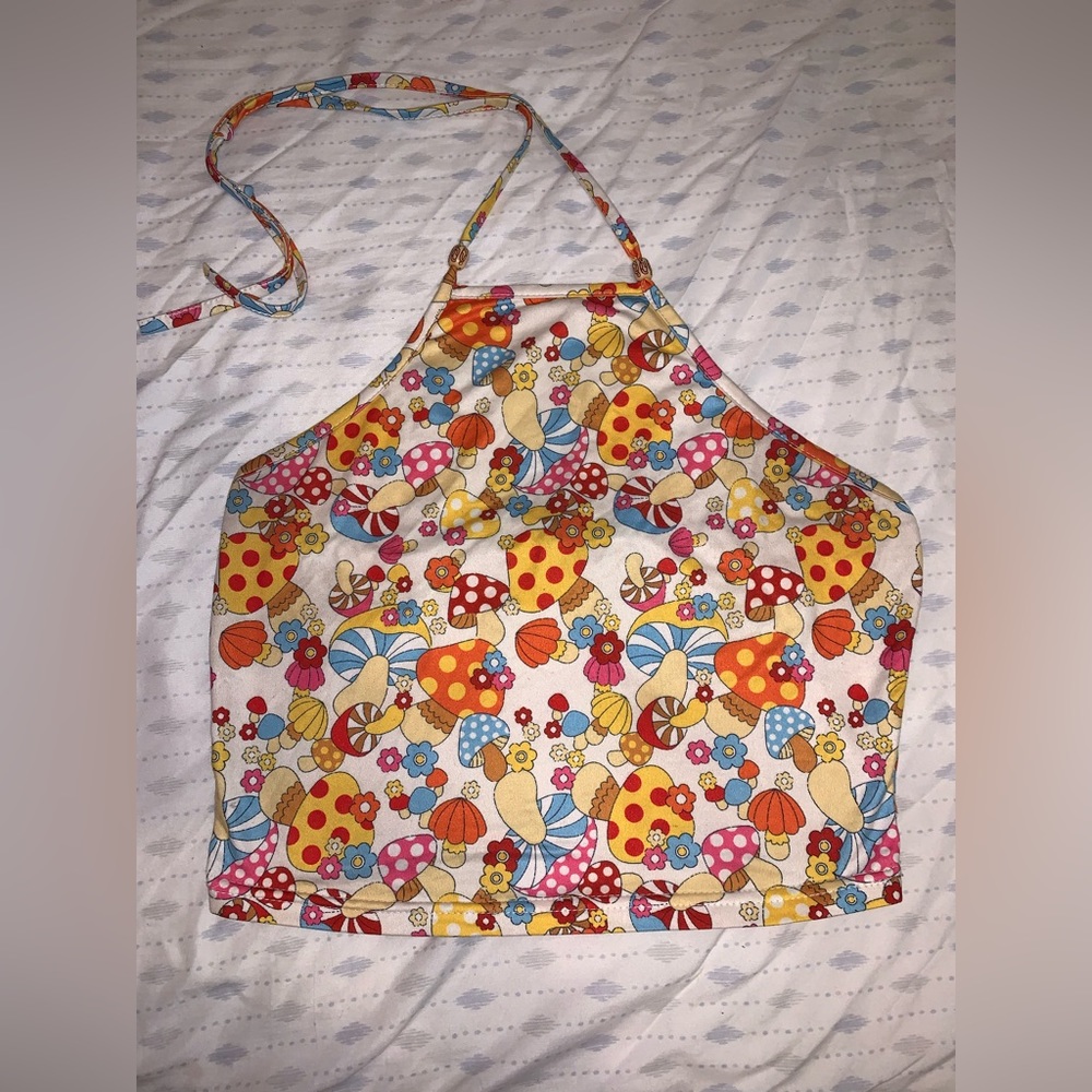 Mushroom halter top